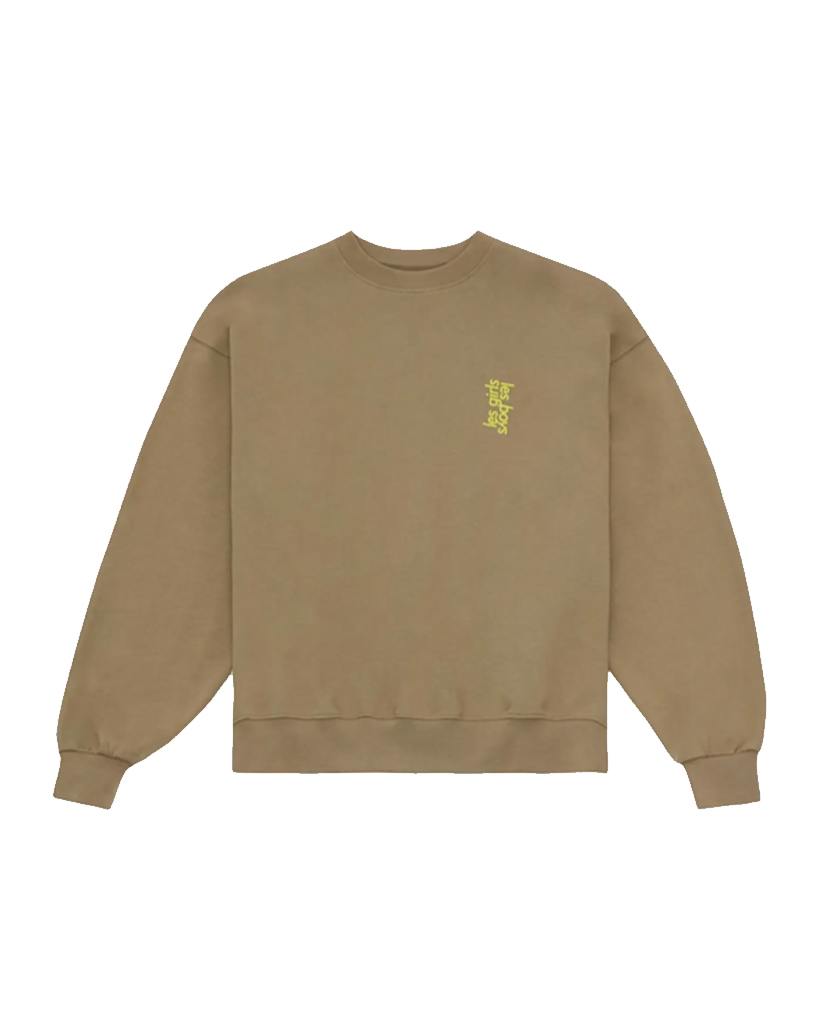 MEN'S LOOPBACK CREW NECK FAWN - 19WA47378_1