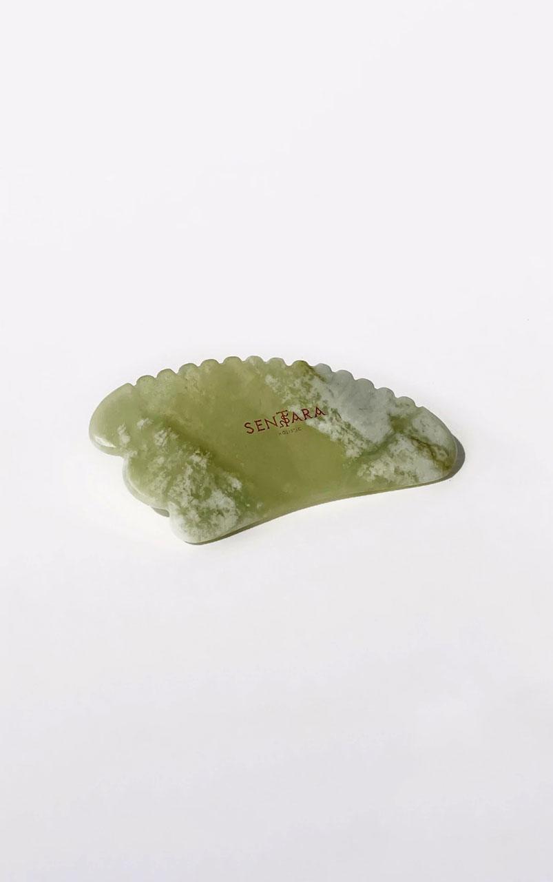 Gua Sha Corne à Dents - Jade Vert - 19WA47674_1