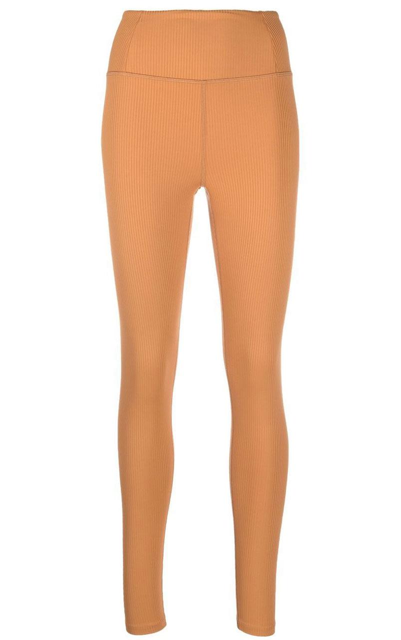 RIB High-Rise Legging, Long TOFFEE - 19WA47869_1