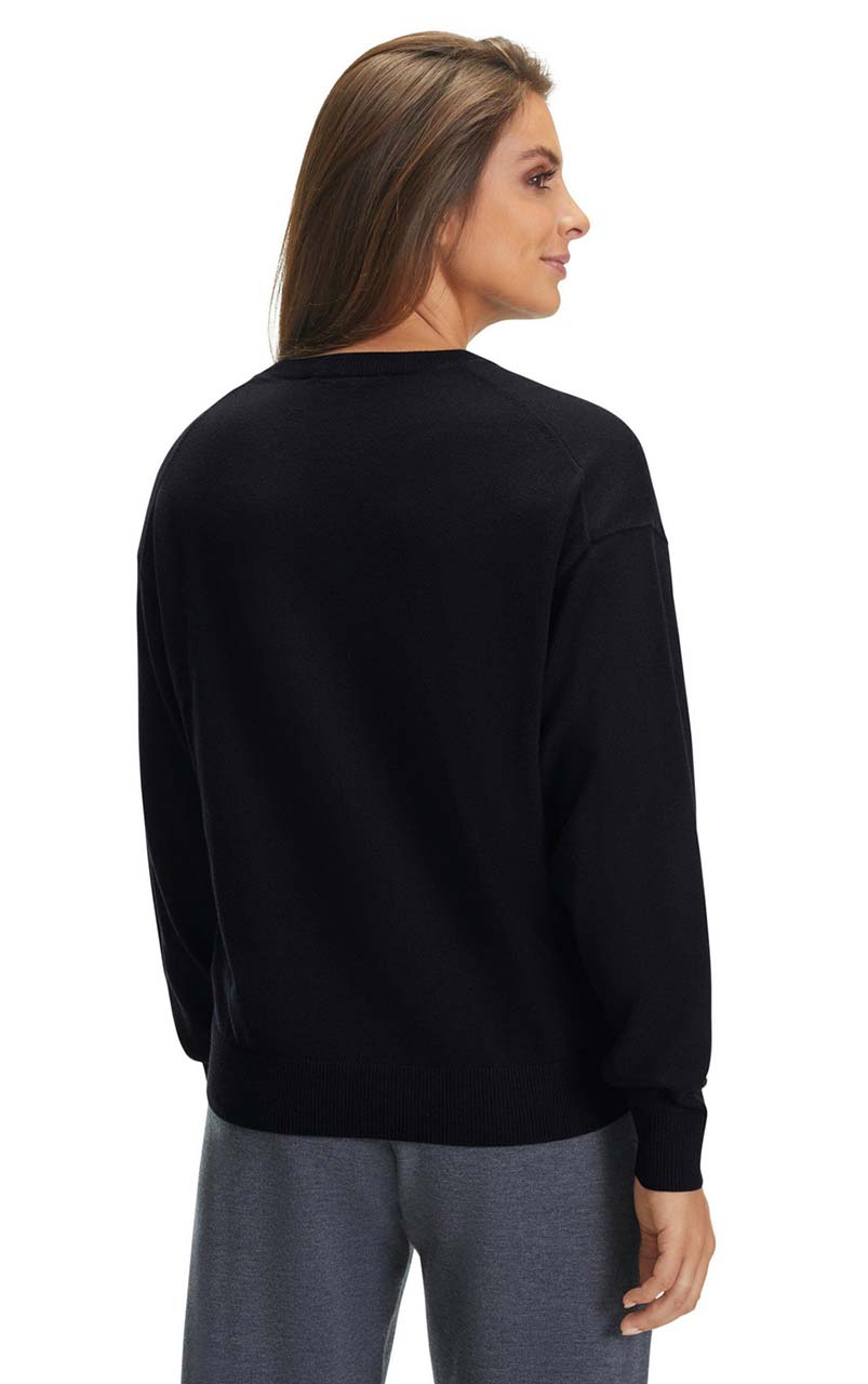 Women´s Crew Neck fine Black - 19WA48417_2