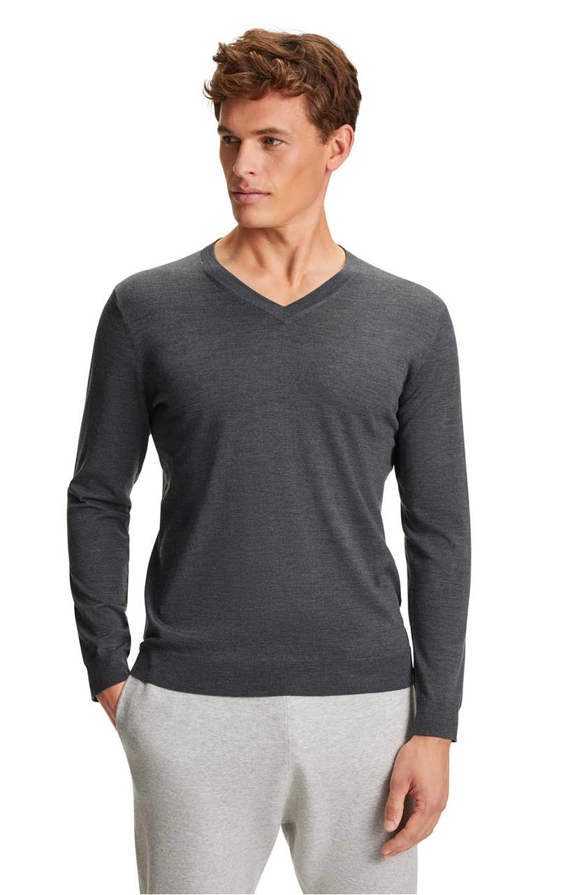 Men´s  V-Neck dark grey - 19WA48421_1