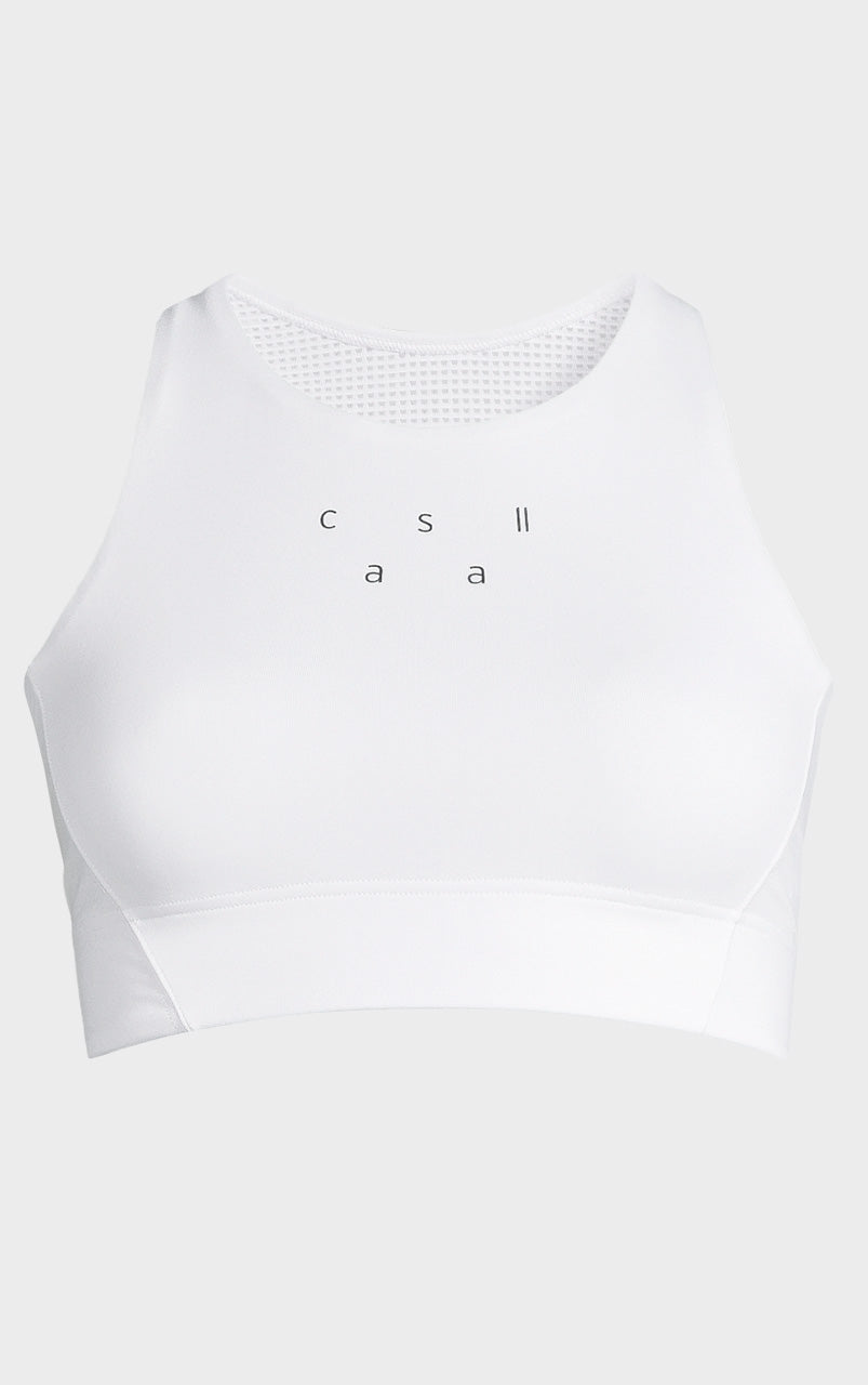 Iconic Longline Sports Bra White, AB - 19WA48881_1