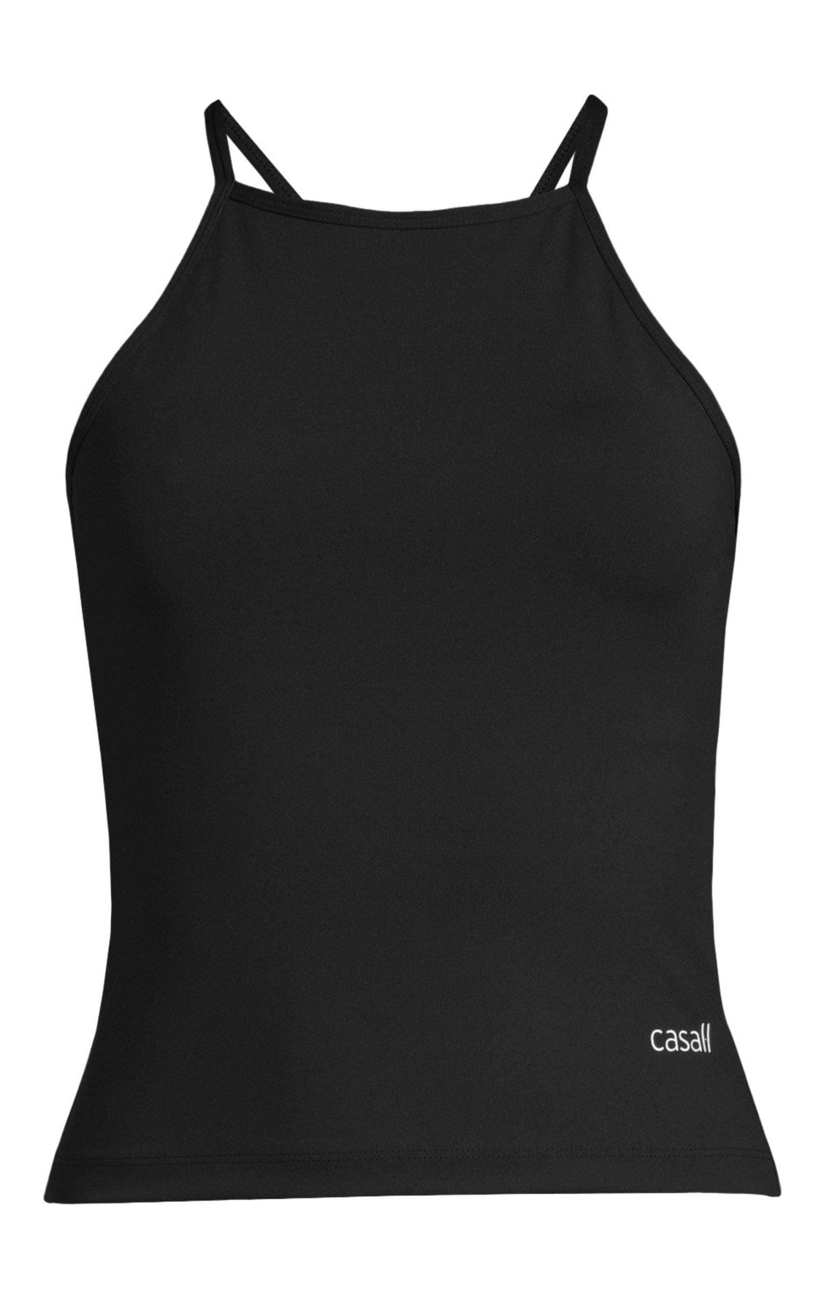 Built-In-Bra Halterneck Tank Black - 19WA50037_1-scaled