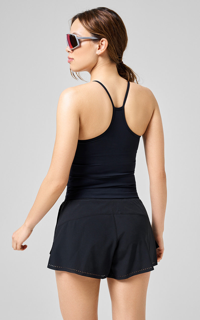 Built-In-Bra Halterneck Tank Black - 19WA50037_3