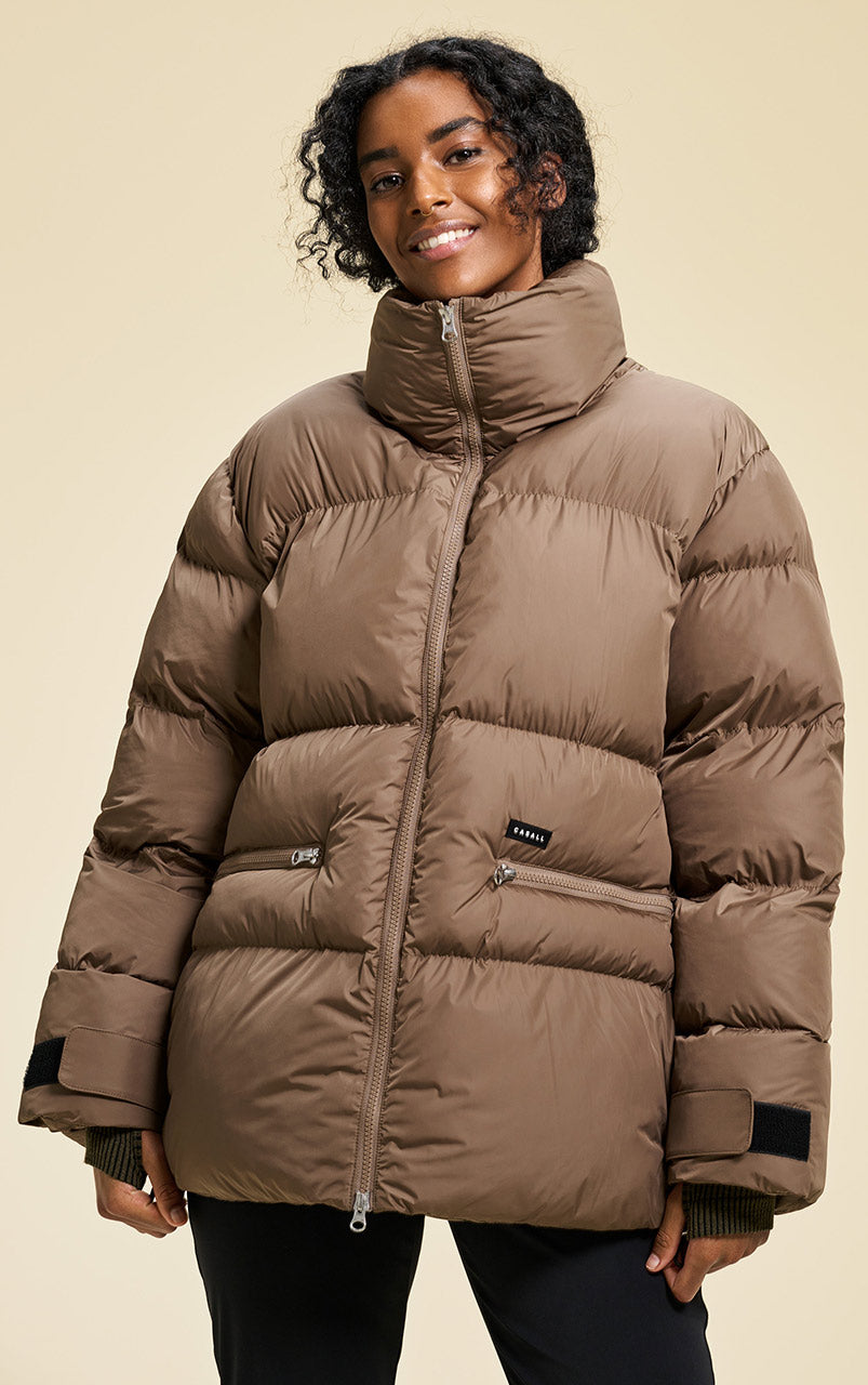 Hero Puffer Jacket Taupe Brown - 19WA50056_2