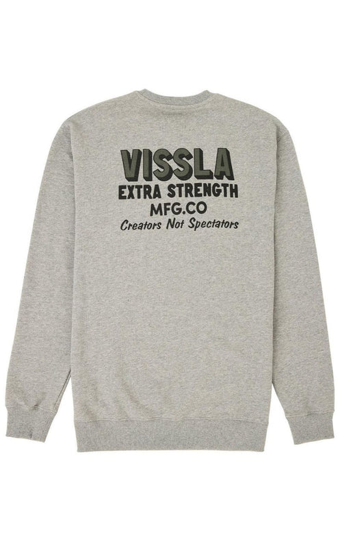 Extra Strength Eco Crew Fleece Grey Heather