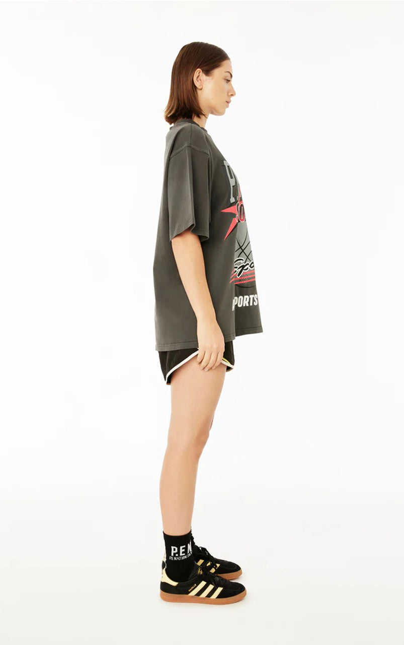 BRAKE CHECK SS OVERSIZED TEE DARK SHADOW - 19WA50522_2