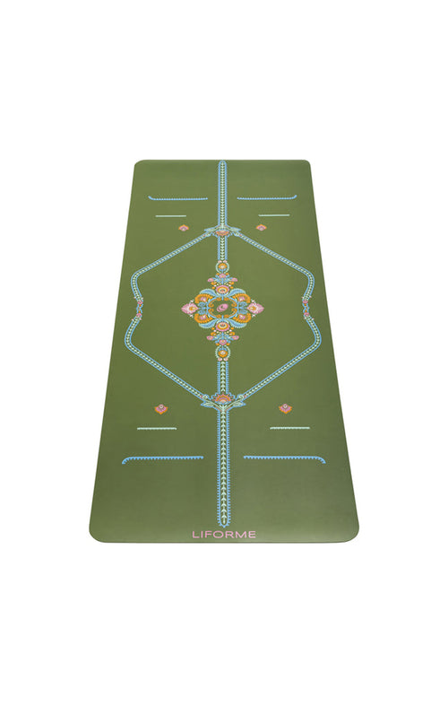 Liforme Mindful Garden Yoga Mat - Olive/Floral