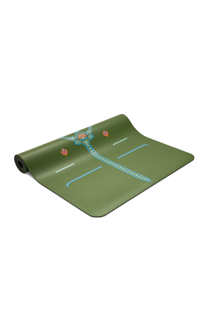 Liforme Mindful Garden Yoga Mat - Olive/Floral - 19WA50815_2