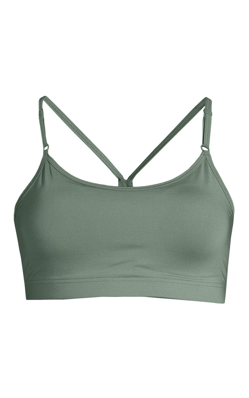 Strappy Sports Bra Dusty Green - 19WA50962_1