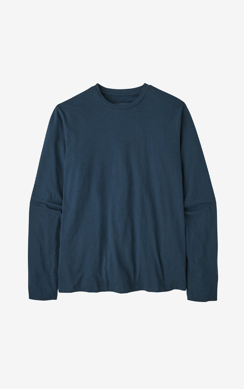 M's L/S Essential Tee Tidepool Blue