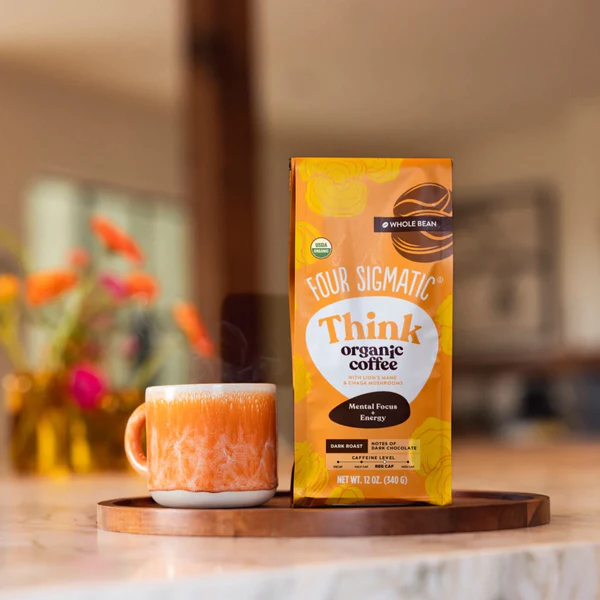 Think Whole Bean Organic Coffee with Lion’s Mane & Chaga Mushrooms - 19WA51263_3