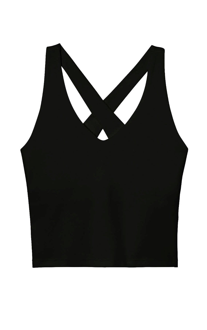 Float Zoe Tank, Cross-Back Black - 19WA51287_1