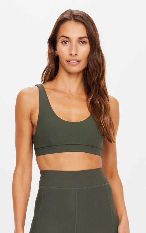 PEACHED DAISY BRA KHAKI