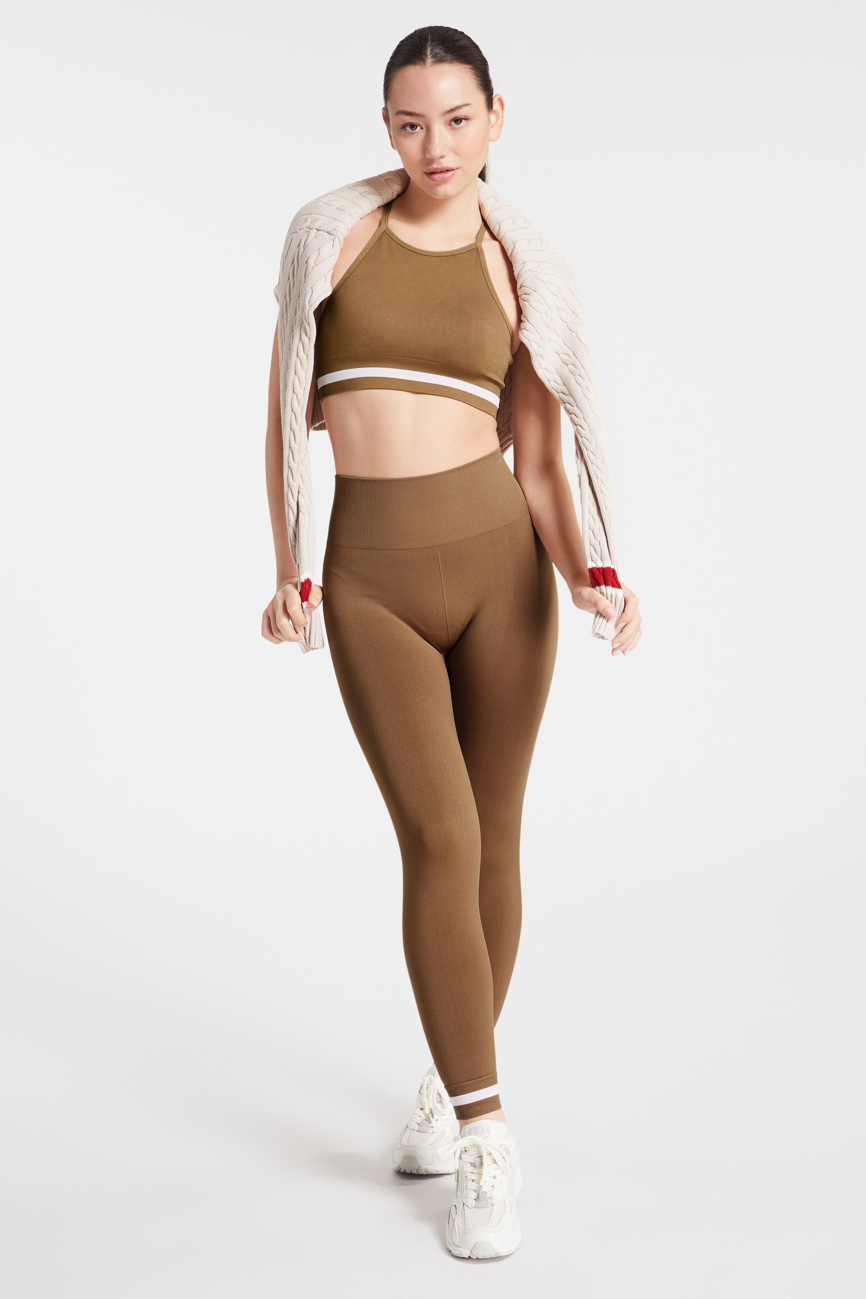 FORM SEAMLESS 25IN MIDI PANT BROWN - 19WA51626_3