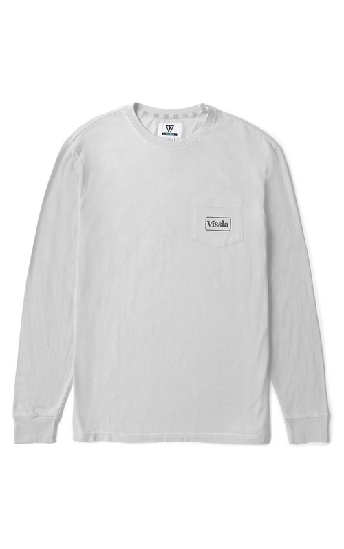 Coastwide LS PKT Tee-WHT