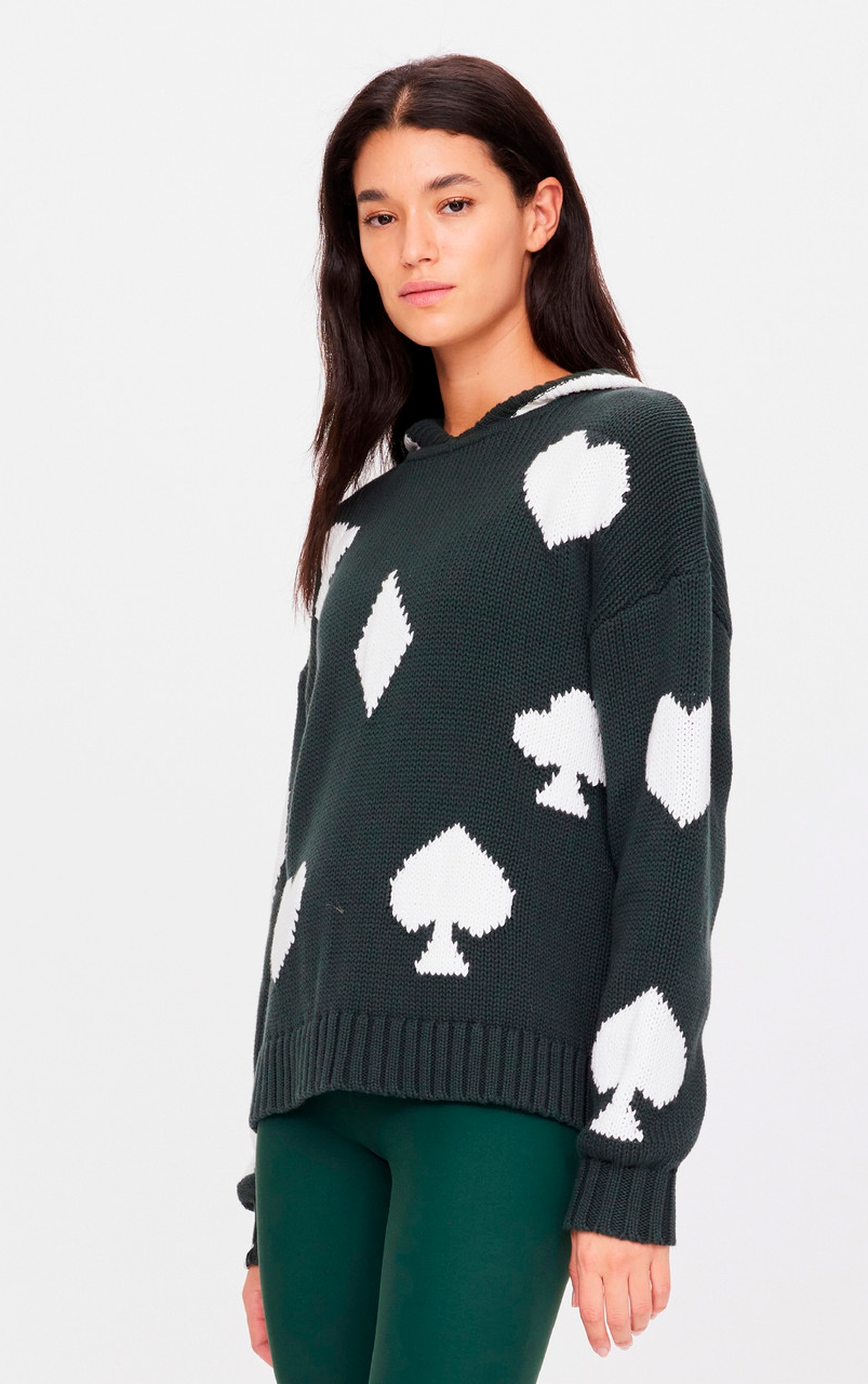 ACE OF HEARTS ABBEY KNIT HOOD PINE - 19WA53381_3