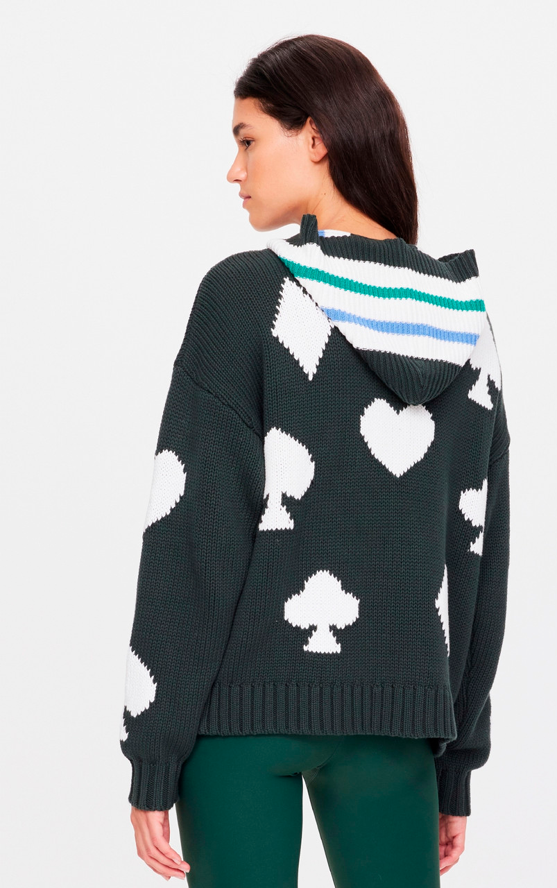 ACE OF HEARTS ABBEY KNIT HOOD PINE - 19WA53381_4