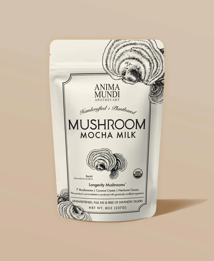 MUSHROOM MOCHA MILK | Longevity Milk - 1thh2vrd