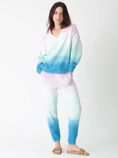 Ava Sweatshirt - Ombre Lavender Blue